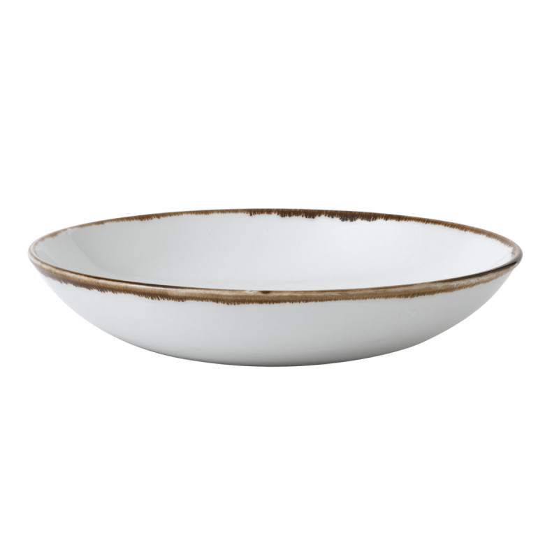 Assiette coupe creuse rond Natural porcelaine vitrifiée Ø 18,2 cm Harvest Dudson
