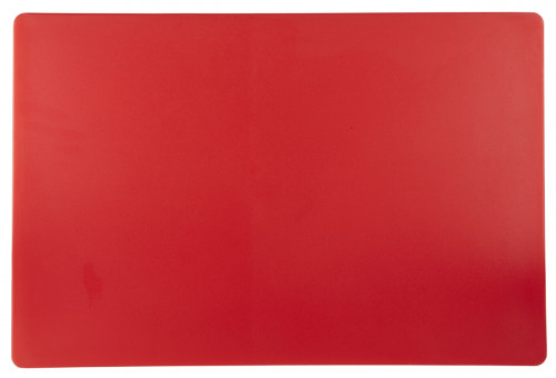 Planche à découper polyéthylène haute densité (pehd) rouge 53x32,5x2 cm GN 1/1 Sans rigole Réversible Pro.cooker