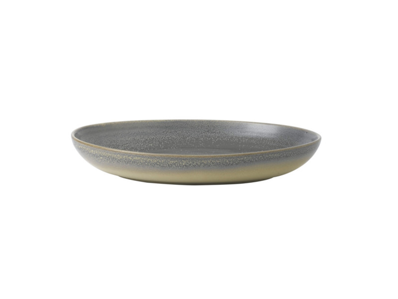 Assiette creuse ovale gris porcelaine 26,7x19,7 cm Evo Granite Dudson