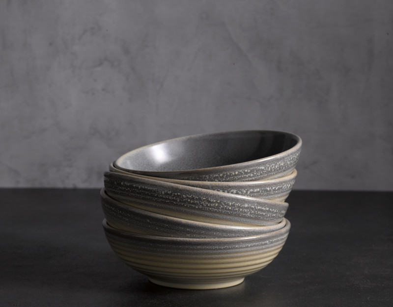 Bol rond gris porcelaine Ø 17,8 cm Evo Granite Dudson