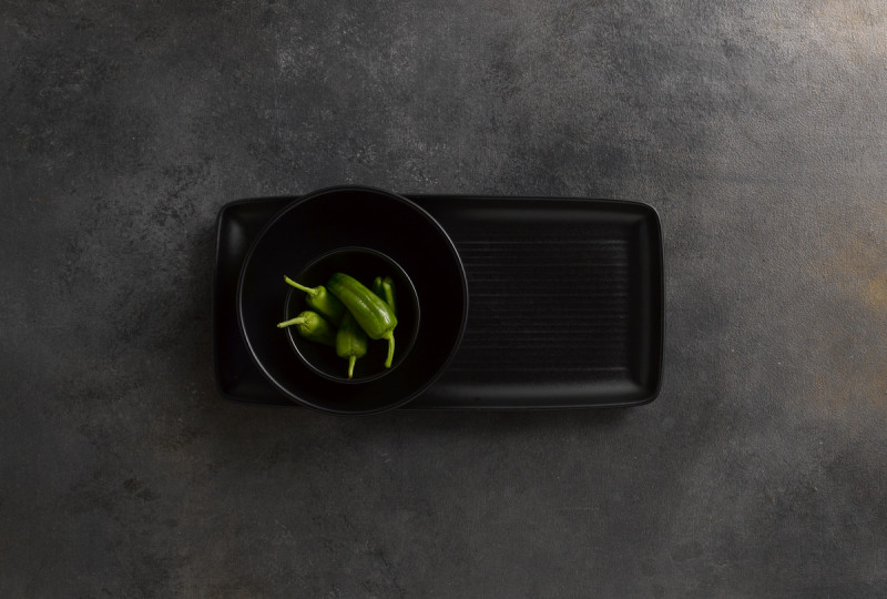 Assiette plate rectangulaire Jet porcelaine 36x17,1 cm Evo Dudson