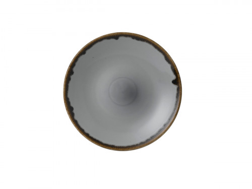 Assiette creuse rond gris porcelaine vitrifiée Ø 25,6 cm Harvest Dudson