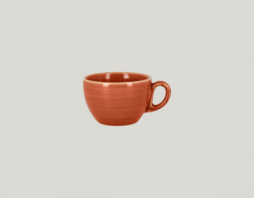 Tasse à café brun porcelaine vitrifiée 23 cl Ø 9 cm Twirl Rak
