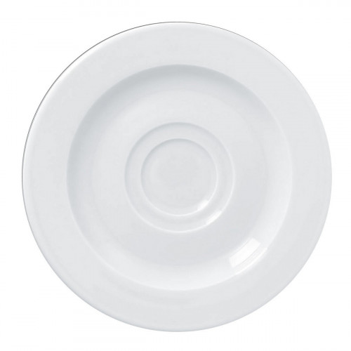 Sous tasse blanc porcelaine vitrifiée Ø 15,5 cm Access Rak