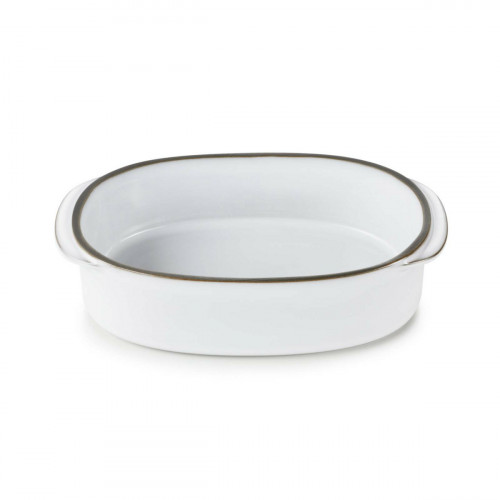 Plat ovale blanc porcelaine culinaire 16 cm Caractère Revol