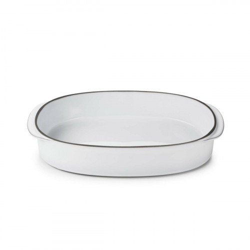 Plat ovale blanc porcelaine culinaire 34 cm Caractère Revol