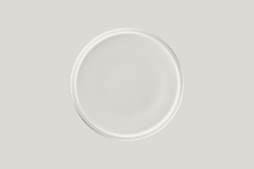 Assiette coupe plate rond blanc porcelaine vitrifiée Ø 23,8 cm Rakstone Ease Rak