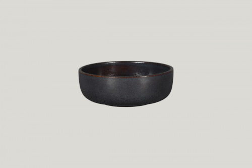Bol rond noir porcelaine vitrifiée Ø 16 cm Rakstone Ease Rak