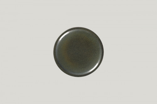Assiette coupe plate rond noir porcelaine vitrifiée Ø 16,2 cm Rakstone Ease Rak