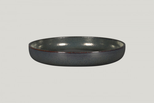 Assiette coupe creuse rond noir porcelaine vitrifiée Ø 27,8 cm Rakstone Ease Rak