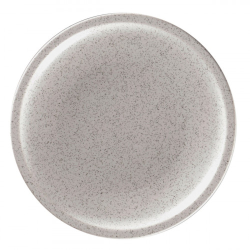 Assiette coupe plate rond gris porcelaine vitrifiée Ø 20,4 cm Rakstone Ease Rak