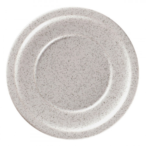 Assiette plate rond gris porcelaine vitrifiée Ø 31,8 cm Rakstone Ease Rak