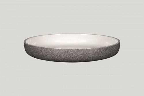 Assiette coupe creuse rond gris porcelaine vitrifiée Ø 29,7 cm Rakstone Ease Rak