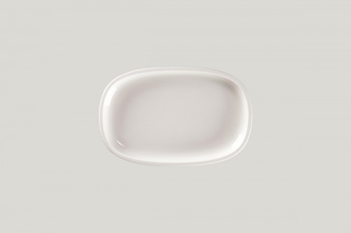 Plat ovale gris porcelaine vitrifiée 23 cm Rakstone Ease Rak