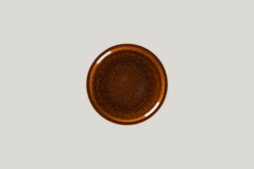 Assiette coupe plate rond cuivre porcelaine vitrifiée Ø 16,2 cm Rakstone Ease Rak