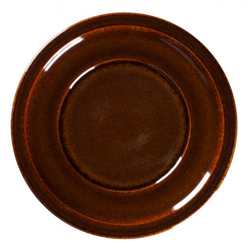 Assiette plate rond cuivre porcelaine vitrifiée Ø 23,7 cm Rakstone Ease Rak