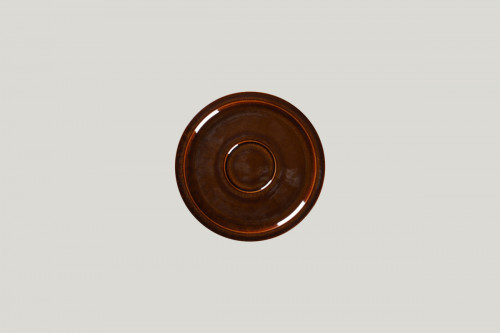 Sous tasse rond cuivre porcelaine vitrifiée Ø 16,3 cm Rakstone Ease Rak