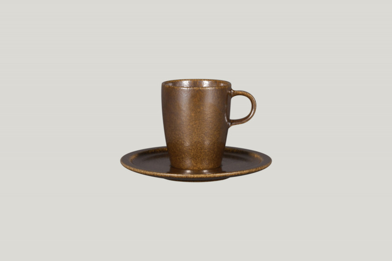 Tasse à thé bronze porcelaine vitrifiée 23 cl Ø 7,3 cm Rakstone Ease Rak