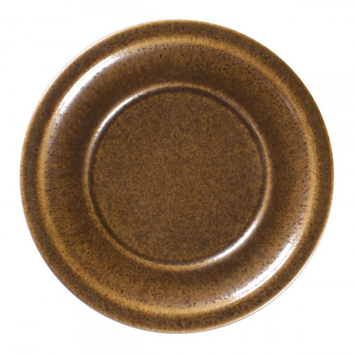 Assiette plate rond bronze porcelaine vitrifiée Ø 23,7 cm Rakstone Ease Rak