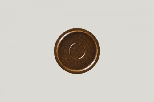 Sous tasse rond bronze porcelaine vitrifiée Ø 16,3 cm Rakstone Ease Rak