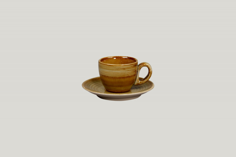 Sous tasse à espresso rond Garnet porcelaine vitrifiée Ø 12,5 cm Rakstone Spot Rak