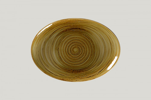 Plat ovale Garnet porcelaine vitrifiée 32 cm Rakstone Spot Rak