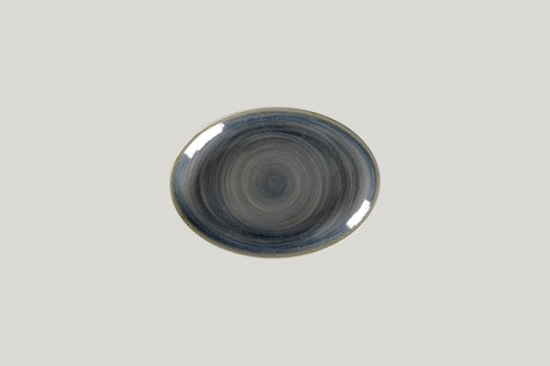 Plat ovale Jade porcelaine vitrifiée 21 cm Rakstone Spot Rak