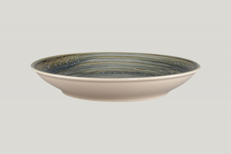 Assiette coupe creuse rond Peridot porcelaine vitrifiée Ø 27,8 cm Rakstone Spot Rak