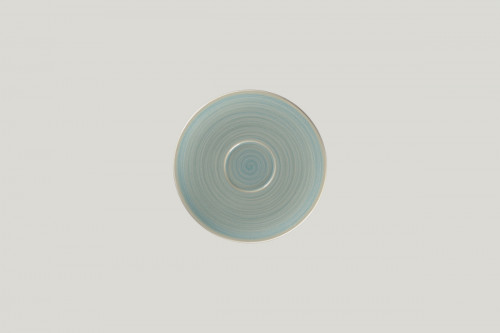 Sous tasse à thé déjeuner rond Saphire porcelaine vitrifiée Ø 17 cm Rakstone Spot Rak
