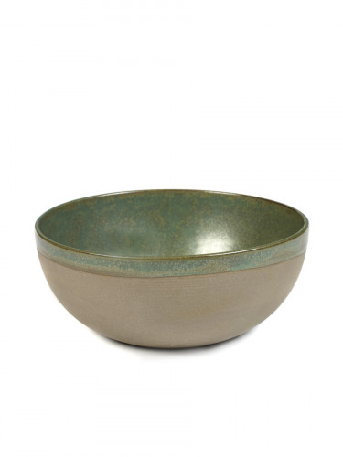 Saladier rond vert grès émaillé Ø 19 cm Surface Serax