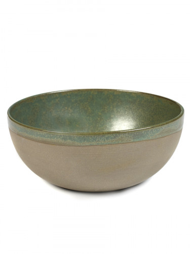 Saladier rond vert grès émaillé Ø 23,5 cm Surface Serax