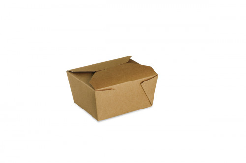Barquette rectangulaire kraft 13x11x6,5 cm 780 ml Earth Essentials (50 pièces)