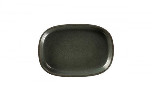 Plat creux noir porcelaine vitrifiée 26 cm Rakstone Ease Rak