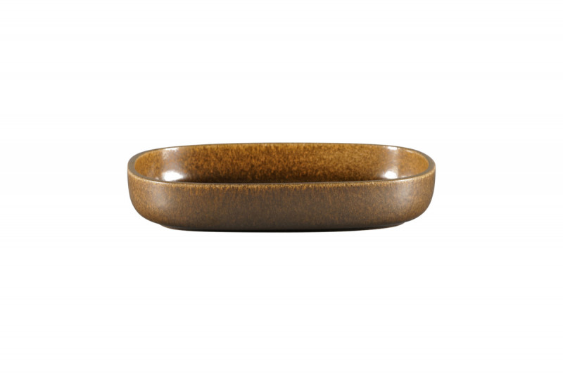 Plat creux bronze porcelaine vitrifiée 26 cm Rakstone Ease Rak