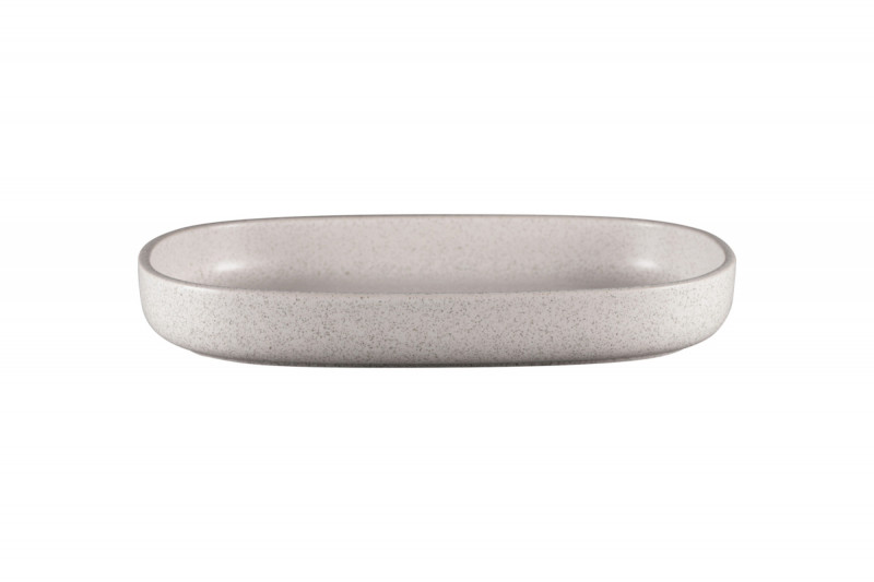 Plat creux ovale gris porcelaine vitrifiée 33,2 cm Rakstone Ease Rak