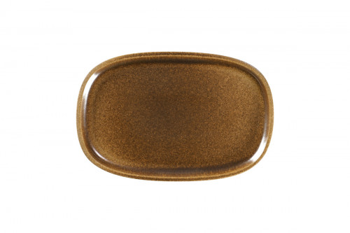 Plat rectangulaire bronze porcelaine vitrifiée 30,2 cm Rakstone Ease Rak