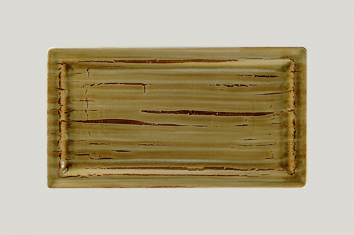Assiette plate rectangulaire Garnet porcelaine vitrifiée 38,5x21 cm Rakstone Spot Rak