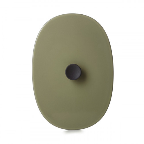 Couvercle pour plat ovale vert porcelaine culinaire 26x18,5 cm Caractère Revol