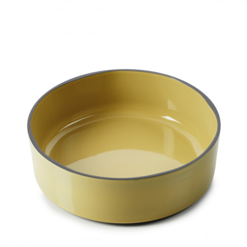 Assiette creuse rond jaune porcelaine culinaire Ø 17 cm Caractère Revol