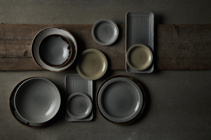 Assiette organique Linen porcelaine vitrifiée 35x16 cm Harvest Norse Dudson