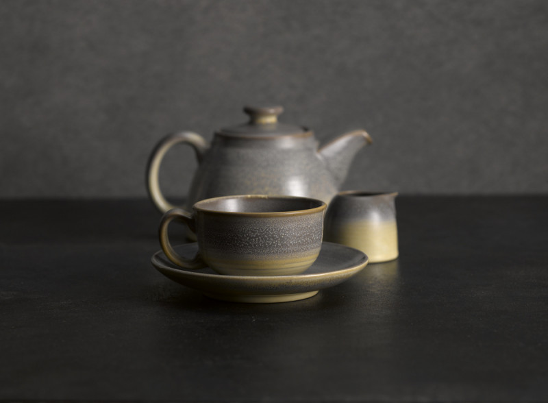 Tasse à thé gris porcelaine 23 cl Ø 9,7 cm Evo Granite Dudson
