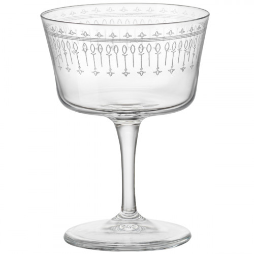 Verre à cocktail fizz verre 22 cl Novecento Art Deco Bormioli Rocco