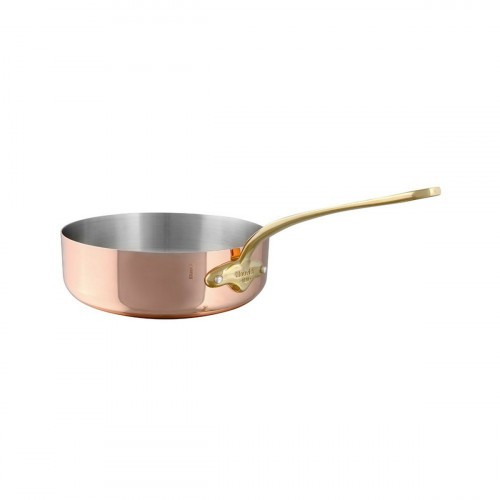 Sauteuse droite cuivre inox Ø 16 cm 5 cm 1 L M'150b Mauviel