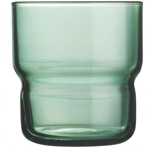 Gobelet forme basse vert verre trempé 22 cl Log Brush Arcoroc