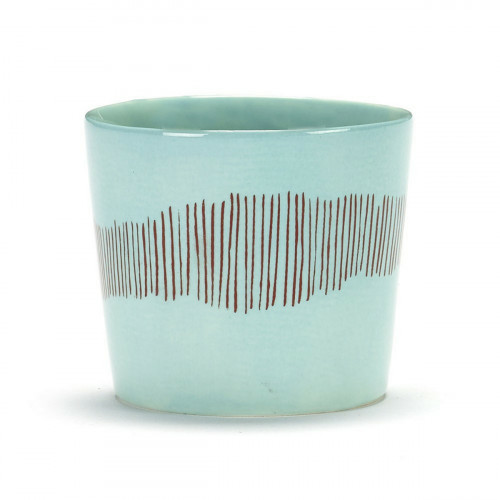 Tasse à café rond bleu grès émaillé 15 cl Ø 7 cm Feast By Ottolenghi Serax