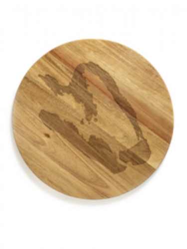Plateau de présentation rond marron acacia Ø 45 cm Feast By Ottolenghi Serax