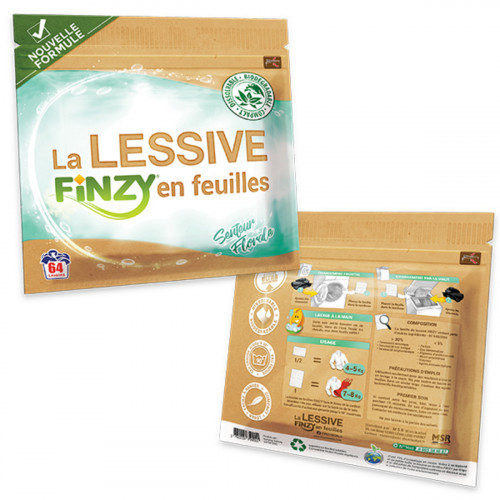 Lessive en feuille 64 doses Finzy