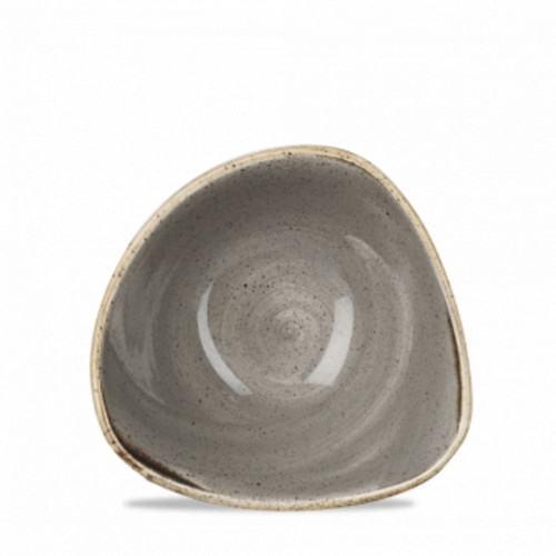 Bol triangulaire triangulaire peppercorn porcelaine vitrifiée 15,3 cm Stonecast Grey Churchill