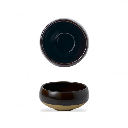 Bol rond brun porcelaine vitrifiée Ø 12 cm Emerge Cinnamon Churchill