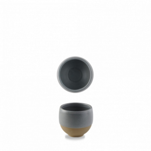 Pot a frites rond gris porcelaine vitrifiée Ø 8,6 cm Emerge Seatle Churchill